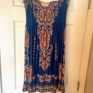 Boho swim coverup